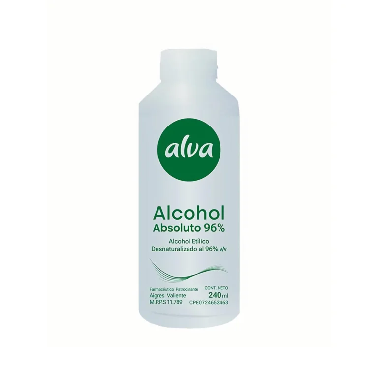 ALCOHOL ABSOLUTO 96 % X 240 ML (ALVA)