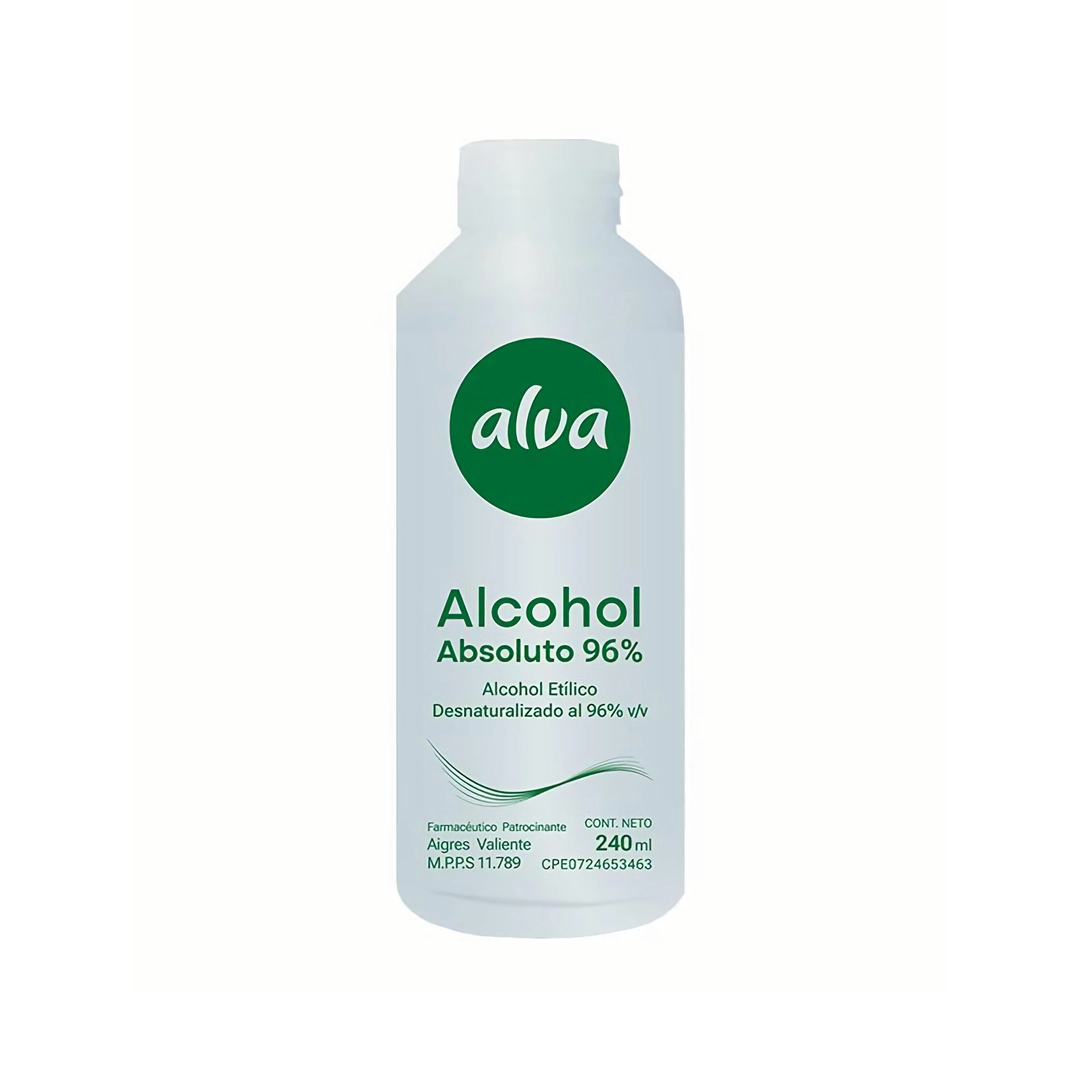 ALCOHOL ABSOLUTO 96 % X 240 ML (ALVA)