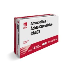 AMOXICILINA + AC CLAVULANICO 875 MG/ 125 MG X 14 TAB (CALOX)