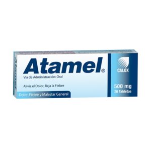ATAMEL 500MG X 20 TAB (ACETAMINOFEN)(CALOX)(TABLETAS)