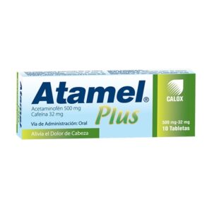 ATAMEL PLUS X 10 TAB (ACETAMINOFEN/CAFEINA)(CALOX)(TABLETAS)