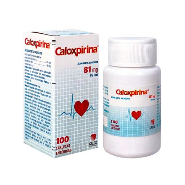 CALOXPIRINA 81MG X 100 TAB (ACIDO ACETILSALICILICO)(CALOX)(TABLETAS)