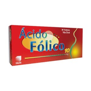 ACIDO FOLICO 10MG X 30 TAB (CALOX) (TABLETAS)