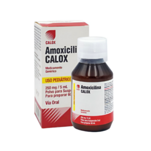 AMOXICILINA 250 MG / 5 ML X 60 ML  SUSP PED (CALOX)