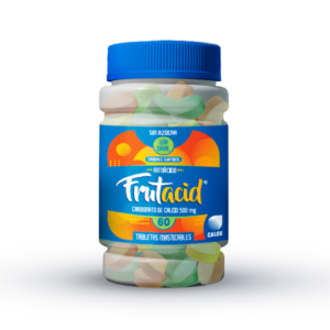 FRUTACID ANTIACIDO 500MG X 60 TAB MAST S/AZUCAR (CALOX) (TABLETAS)
