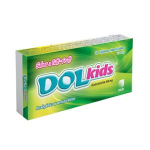 DOL KIDS 160MG X 20 TAB MAST (ACETAMINOFEN) (CALOX) (TABLETAS)