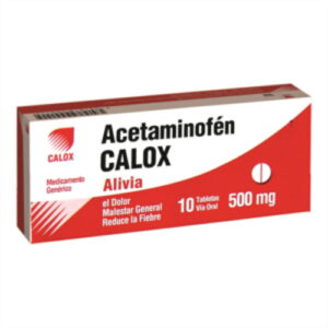 ACETAMINOFEN 500MG X 10 TAB (CALOX)(TABLETAS)