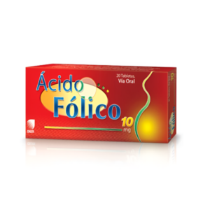 ACIDO FOLICO 10 MG X 20 TAB (CALOX)