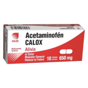 ACETAMINOFEN 650MG X 10 TAB (CALOX)(TABLETAS)