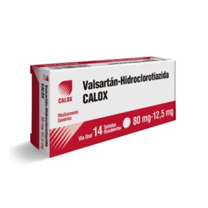VALSARTAN + HIDROCLOROTIAZIDA 80MG/12.5MG X 14 TAB (CALOX) (TABLETAS)