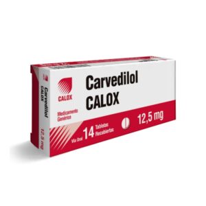 CARVEDILOL 12.5MG X 14 TAB (CALOX)(TABLETAS)