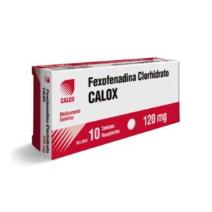 FEXOFENADINA 120MG X 10 TAB (CALOX)