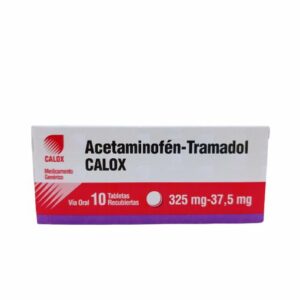 ACETAMINOFEN+TRAMADOL 325MG/37.5MG X 10 TAB (CALOX)(PSICOTROPICOS)