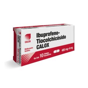 IBUPROFENO + TIOCOLCHICOSIDO 400MG-4MG X 10 TAB (CALOX) (TABLETAS)