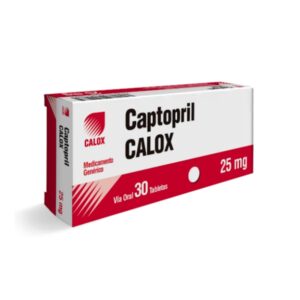 CAPTOPRIL 25MG X 30 TAB (CALOX)(TABLETAS)