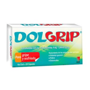 DOLGRIP 325MG/4MG/32MG X 10 TAB (ACETAMINOFEN+CLORFENIRAMINA)(CALOX)(TABLETAS)