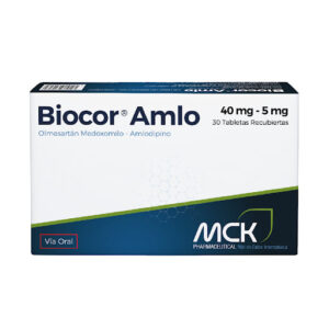 BIOCOR AMLO 40MG/5MG X 30 TAB (OLMESARTAN+AMLODIPINA)(MCK)(TABLETAS)