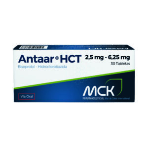 ANTAAR HCT 2,5MG/6,25MG X 30 TAB (BISOPROLOL+HCT)(MCK)