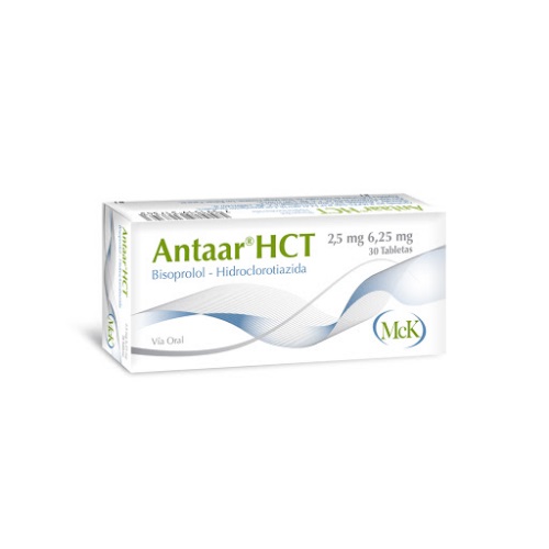 ANTAAR HCT 2,5MG/6,25MG X 30 TAB (BISOPROLOL+HCT)(MCK)
