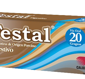 FESTAL X 20 GRAGEAS (PANCREATINA)(CALOX)(TABLETAS)