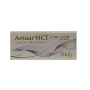 ANTAAR HCT 2,5MG/6,25MG X 10 TAB (BISOPROLOL+HCT)(MCK)