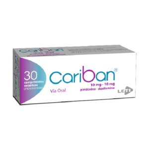 CARIBAN 10MG/10MG X 30 COMP (PIRIDOXINA/DOXILAMINA) (LETI) (TABLETAS)