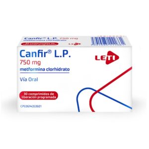 CANFIR L.P 750MG X 30 COMP (METFORMINA) (LETI) (TABLETAS)