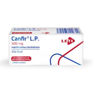CANFIR L.P 500MG X 30 COMP (METFORMINA) (LETI) (TABLETAS)
