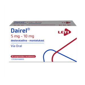 DAIREL 5MG/10MG X 10 COMP (DESLORATADINA/MONTELUKAST)(LETI)