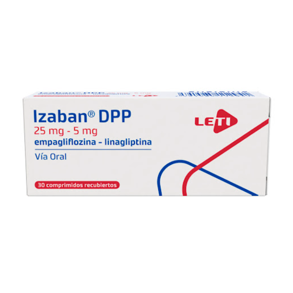 IZABAN DPP 25 MG - 5 MG X 30 TAB (EMPAGLIFOZINA -LINAGLIPTINA)(LETI)
