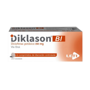 DIKLASON BI 150 MG X 10 COMP (DICLOFENAC POTASICO) (LETI)