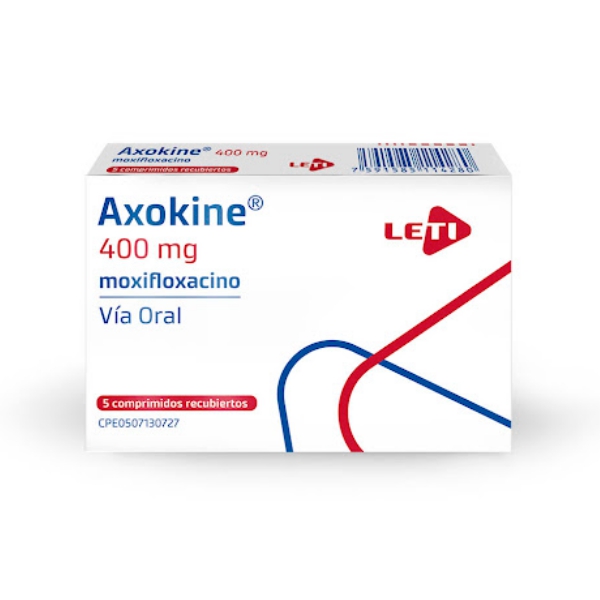 AXOKINE 400MG X 5 COMP (MOXIFLOXACINA) (LETI) (TABLETAS)