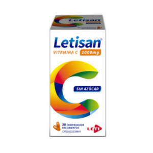 LETISAN 1000MG X 30 COMP SIN AZUCAR (VITAMINA C)(LETI)(TABLETAS)