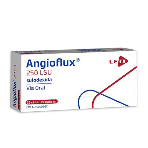 ANGIOFLUX 250 LSU X 25 CAP  (SULODEXIDA) LETI