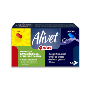 ALIVET 4 DIAS X 12 TAB (ACETAMINOFEN/CLORFENIRAMINA)(LETI)(TABLETAS)
