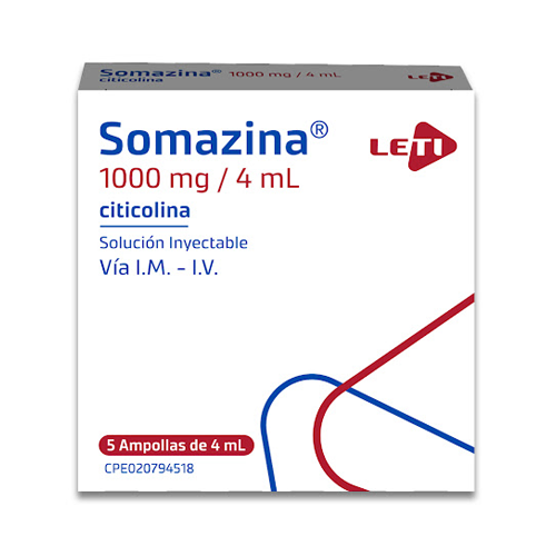 * SOMAZINA 1000MG/4ML X 1 AMP I.M/I.V (CITICOLINA)(LETI)