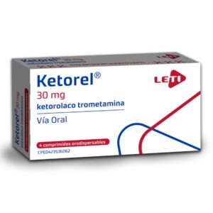 KETOREL 30MG X 4 COMP ORODISPERSABLES (KETOROLACO)(LETI)