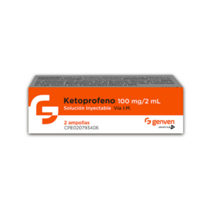 KETOPROFENO 100MG/2ML AMP I.M X 1 (GENVEN)