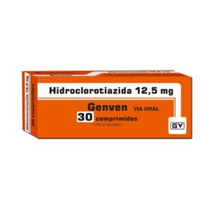 HIDROCLOROTIAZIDA 12.5MG X 30 TAB (GENVEN) (TABLETAS)