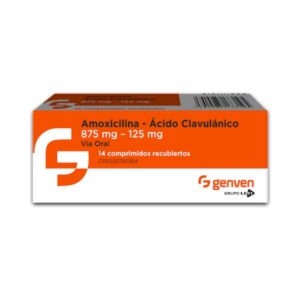 AMOXICILINA +AC CLAVULANICO 875MG/125MG X 14 TAB (GENVEN)