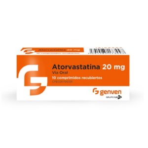 ATORVASTATINA 20MG X 10 COMP (GENVEN)(TABLETAS)