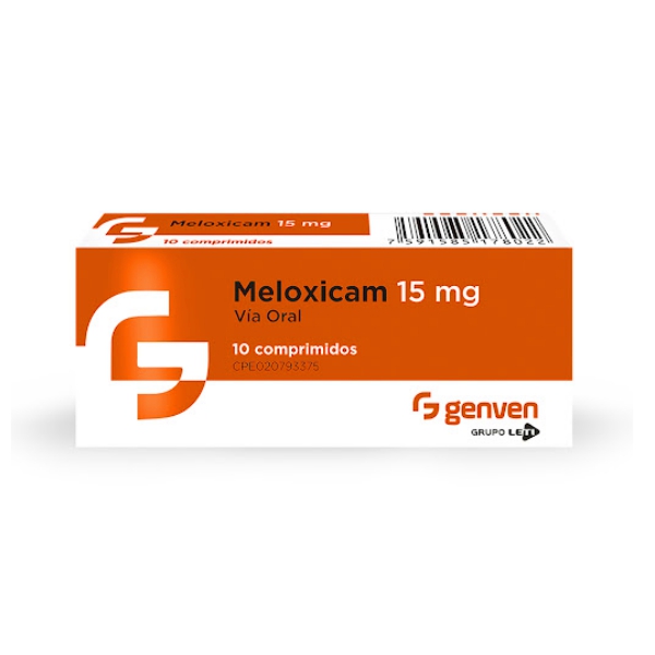 MELOXICAM 15MG X 10 COMP (GENVEN) (TABLETAS)