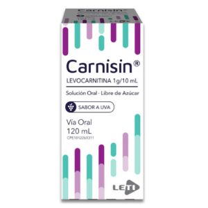 CARNISIN SOL ORAL 120ML LIBRE D/AZUCAR (LEVOCARNITINA) (LETI) (JARABES)