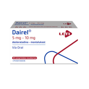 DAIREL 5MG/10MG X 30 COMPR (DESLORATADINA/MONTELUKAST)(LETI)