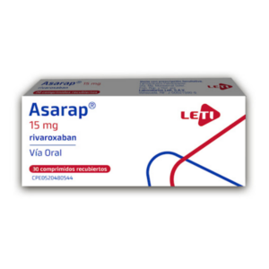 ASARAP 15MG X 30 COMP (RIVAROXABAN) (LETI) (TABLETAS)