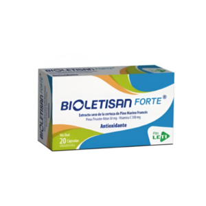 BIOLETISAN FORTE 50MG/500MG X 20 CAP (PINUS PINASTER/VIT C) (LETI)(TABLETAS)