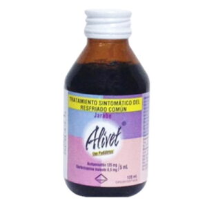 ALIVET 125 JBE X 120ML (ACETAMINOFEN/CLORFENIRAMINA)(LETI)(JARABES)