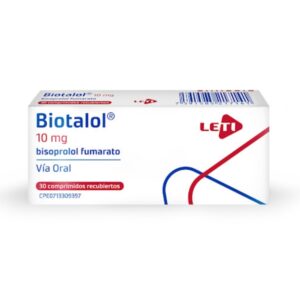 BIOTALOL 10 MG X 30 COMP (BISOPROLOL)(LETI)