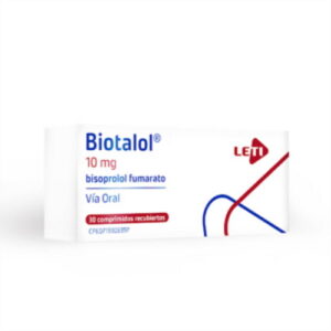 BIOTALOL 10MG X 30 COMP (BISOPROLOL)(LETI)(TABLETAS)