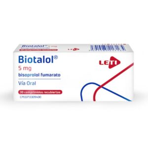 BIOTALOL 5MG X 30 COMP (BISOPROLOL) (LETI) (TABLETAS)
